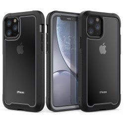 iPhone 11 Pro Max (6.5in) Clear Dual Defense Case (Gray)